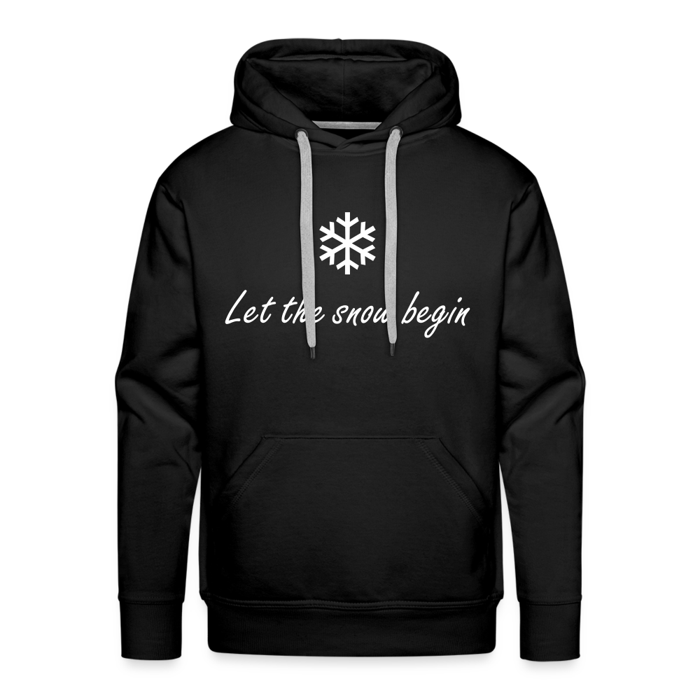 Let the snow begin Hoodie - Schwarz