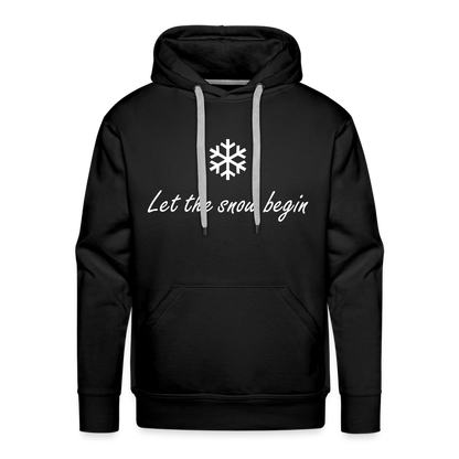 Let the snow begin Hoodie - Schwarz