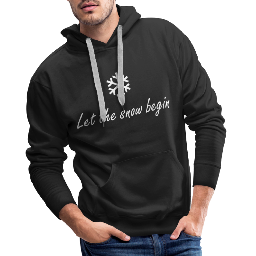 Let the snow begin Hoodie - Schwarz