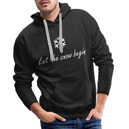 Let the snow begin Hoodie - Schwarz