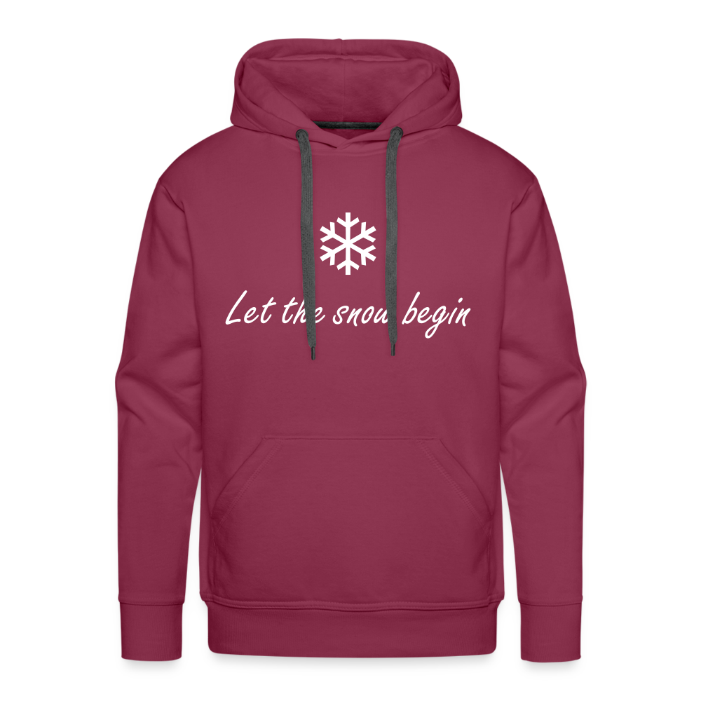 Let the snow begin Hoodie - Bordeaux