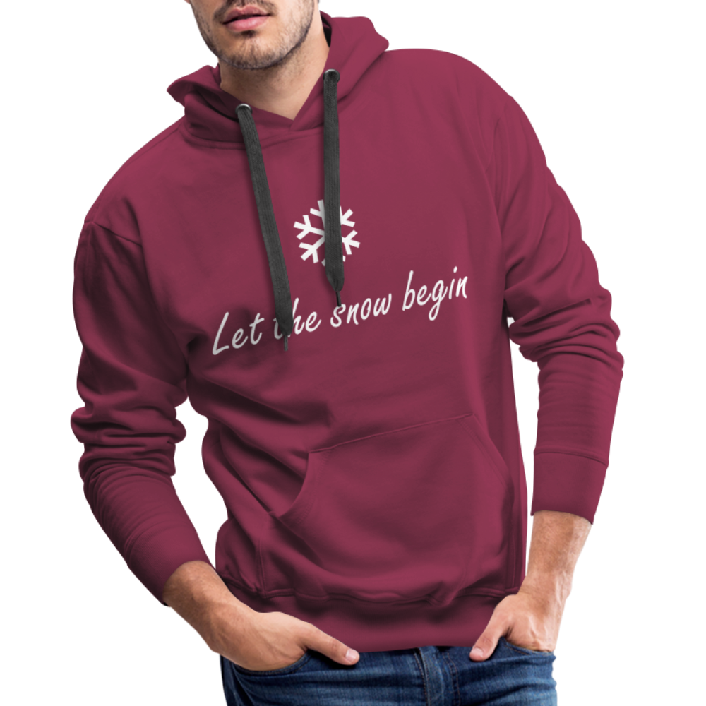 Let the snow begin Hoodie - Bordeaux