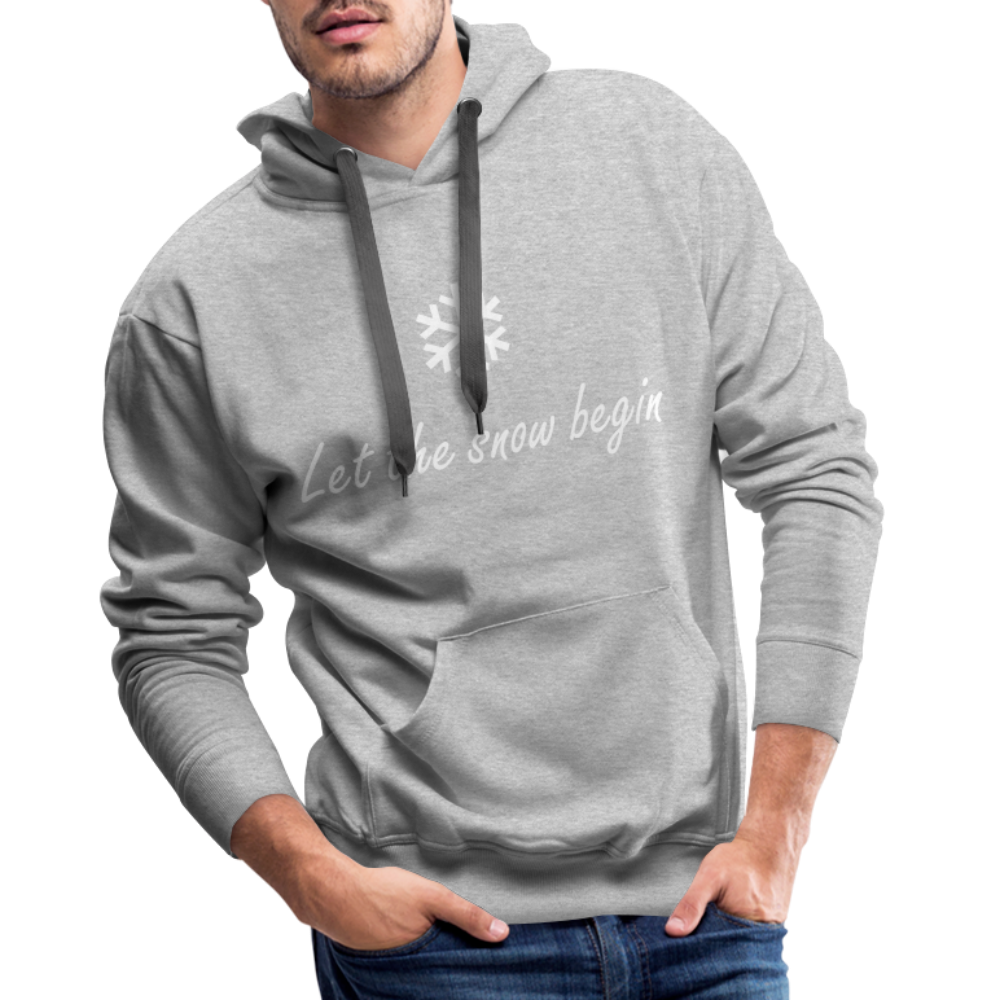 Let the snow begin Hoodie - Grau meliert