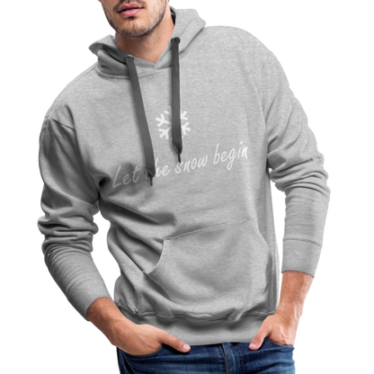 Let the snow begin Hoodie - Grau meliert