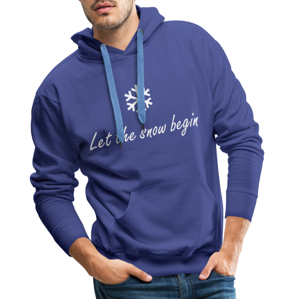 Let the snow begin Hoodie - Königsblau