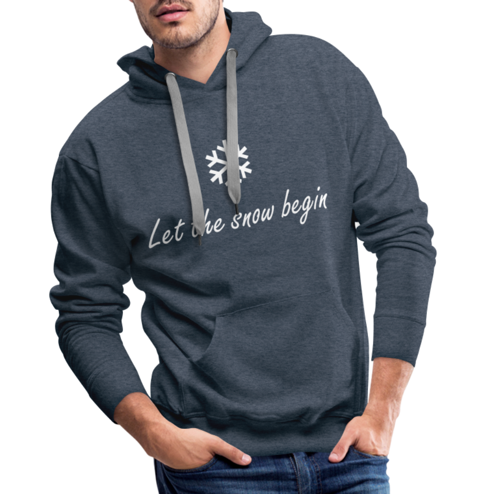 Let the snow begin Hoodie - Jeansblau