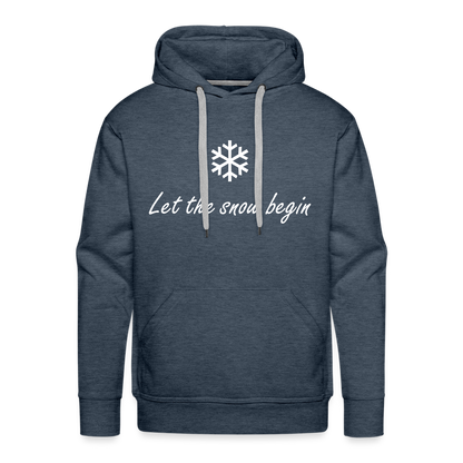 Let the snow begin Hoodie - Jeansblau