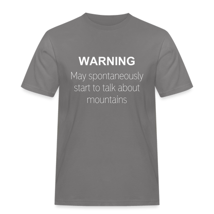 Talk about mountains T-Shirt - Grau